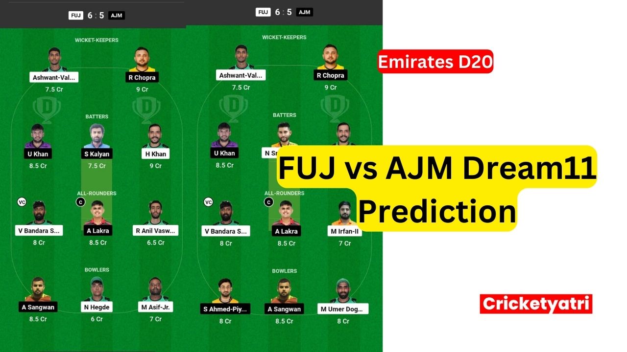 FUJ vs AJM Dream11