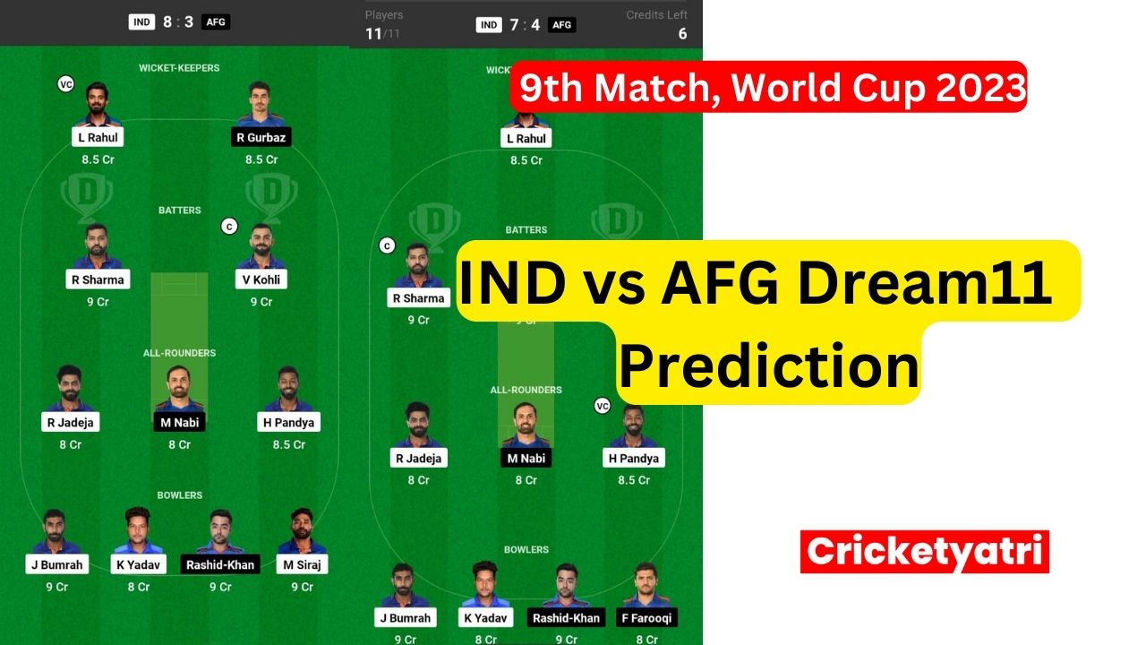 IND vs AFG Dream11