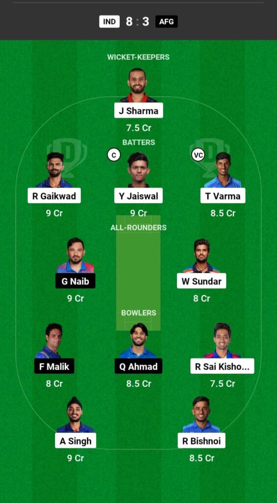 IND vs AFG Dream11