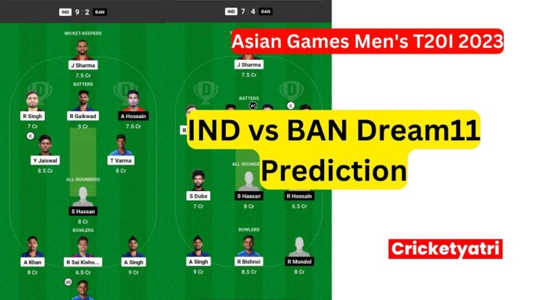 IND vs BAN Dream11