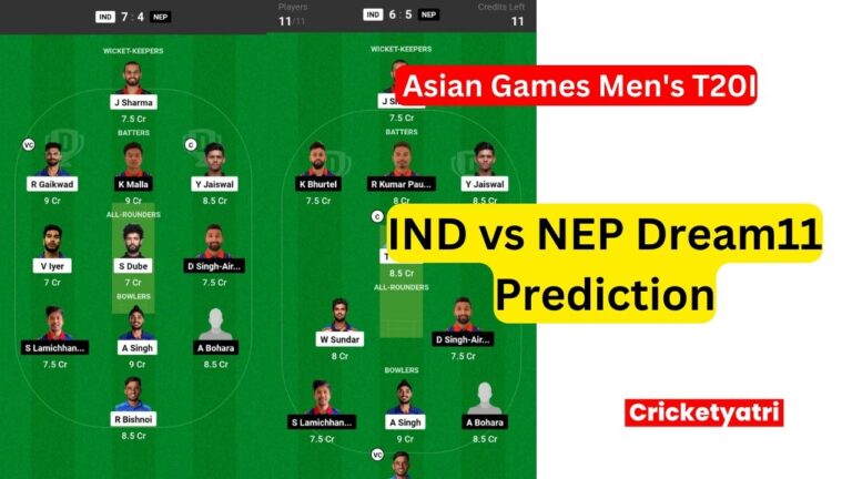 IND vs NEP Dream11