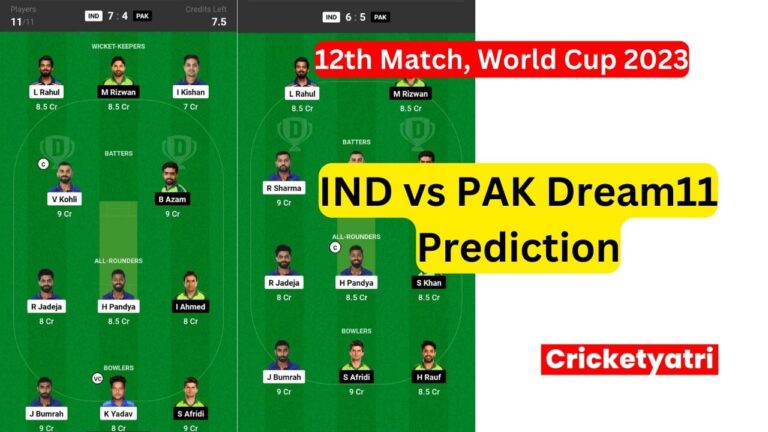 IND vs PAK Dream11