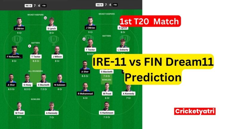 IRE-11 vs FIN Dream11