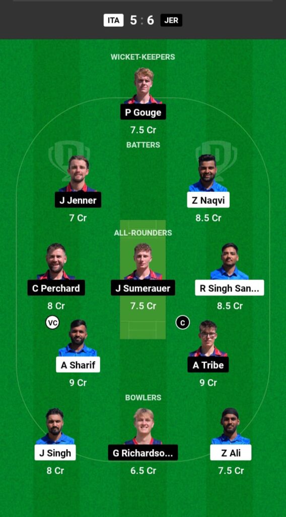 ITA vs JER Dream11