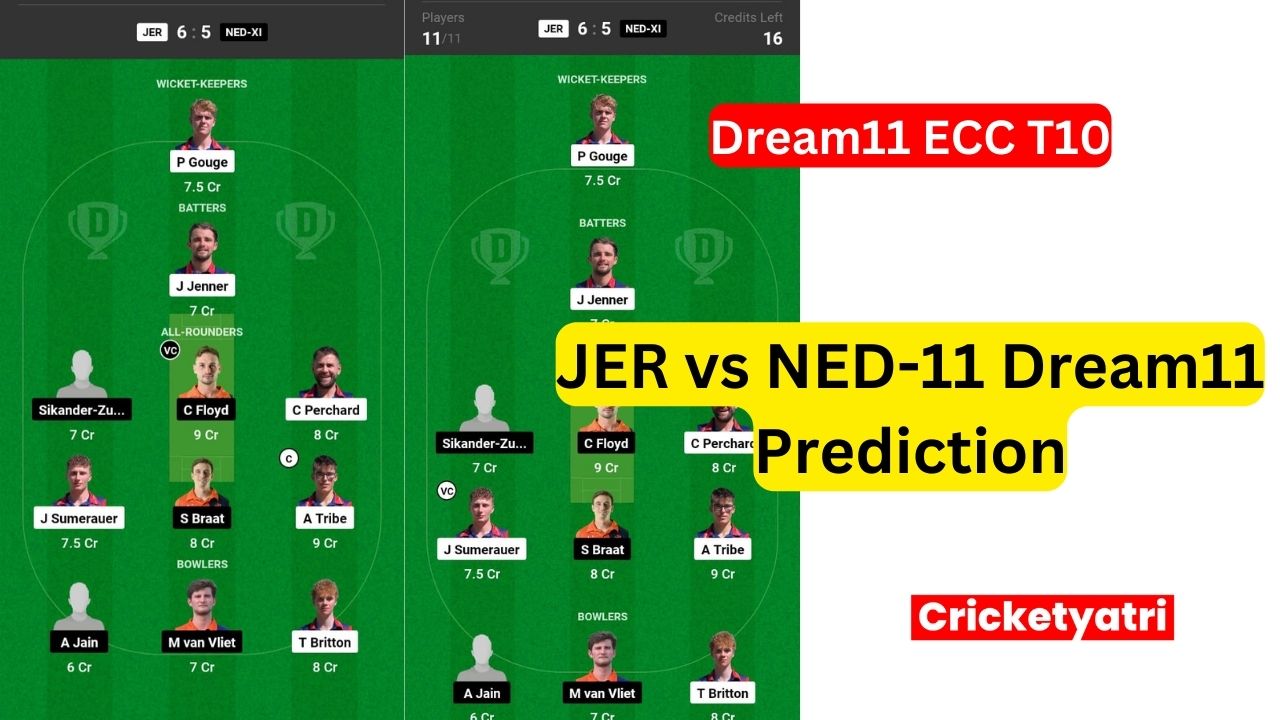 JER vs NED-11 Dream11