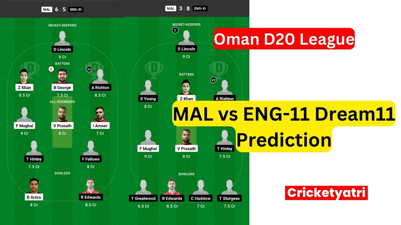 MAL vs ENG-11 Dream11