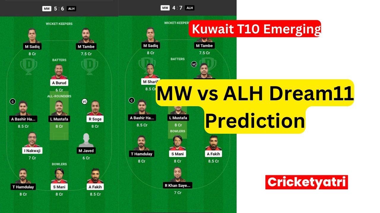 MW vs ALH Dream11