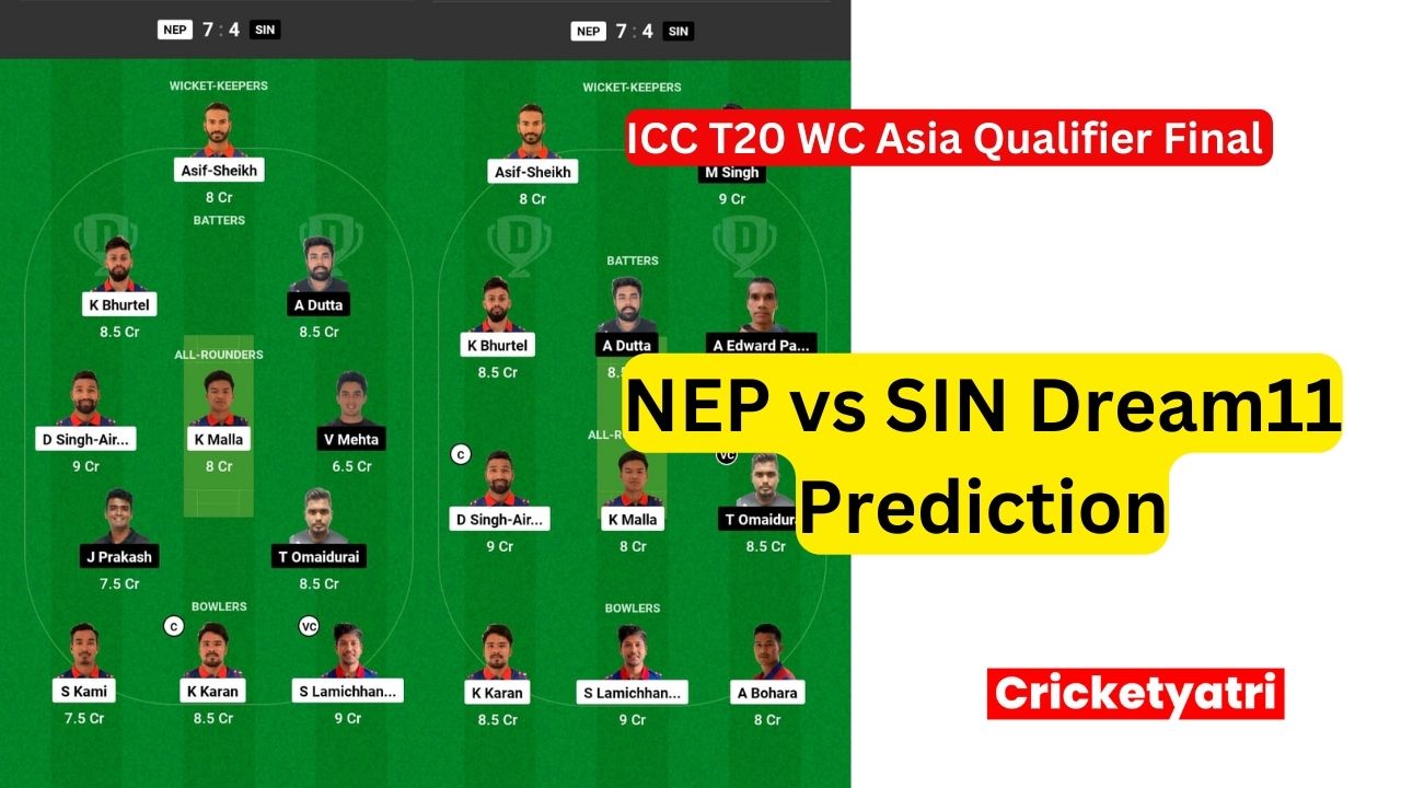 NEP vs SIN Dream11