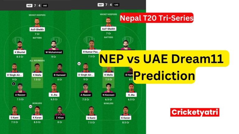 NEP vs UAE Dream11