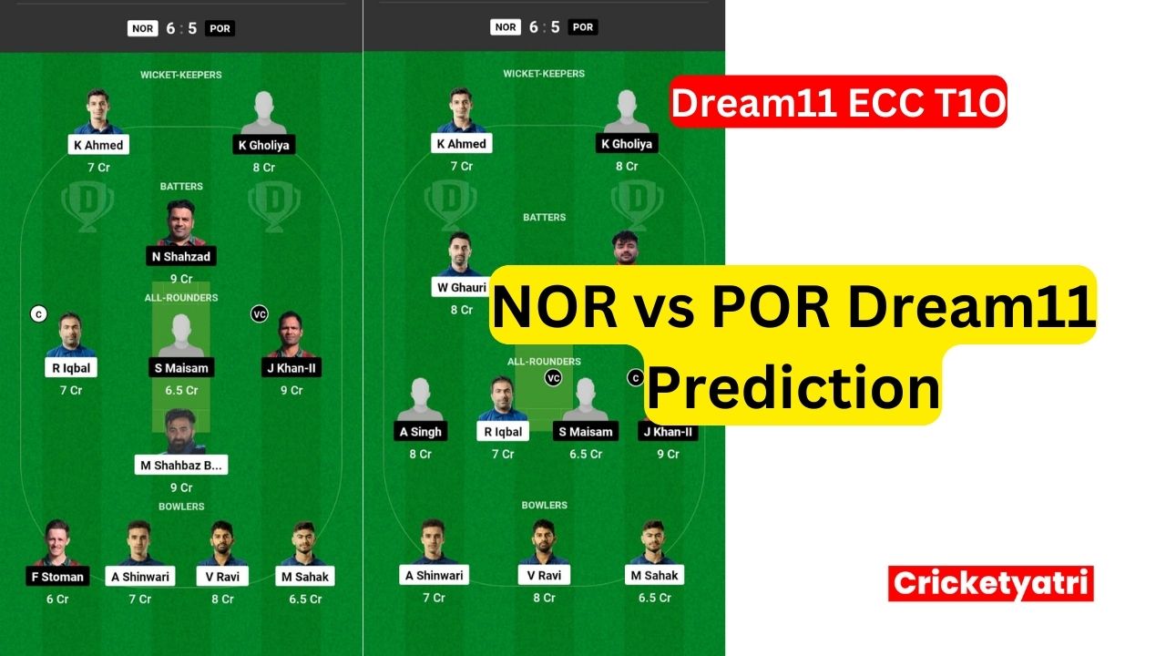 NOR vs POR Dream11