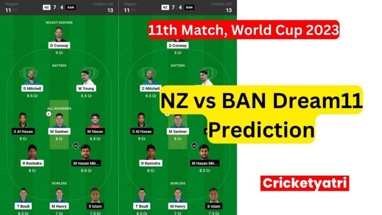 NZ vs BAN Dream11