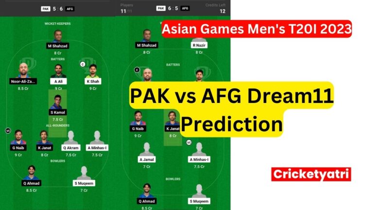 PAK vs AFG Dream11