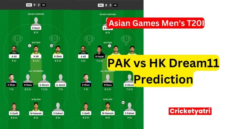 PAK vs HK Dream11