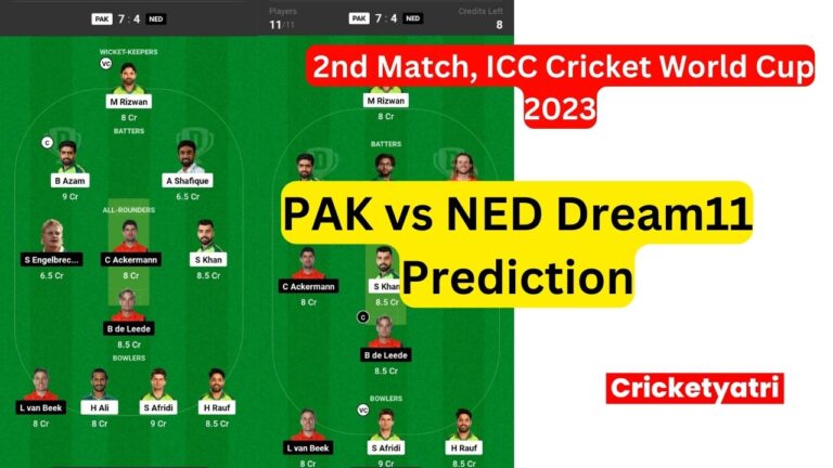 PAK vs NED Dream11
