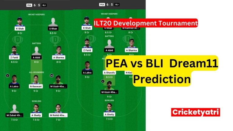 PEA vs BLI  Dream11