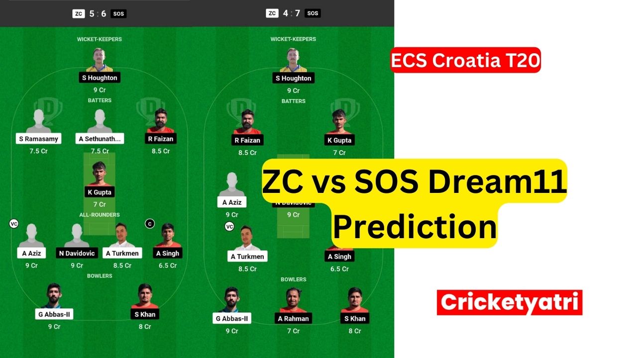 ZC vs SOS Dream11