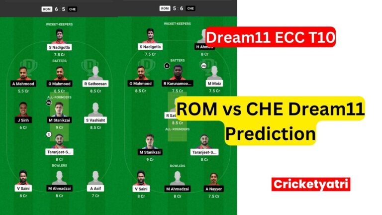 ROM vs CHE Dream11