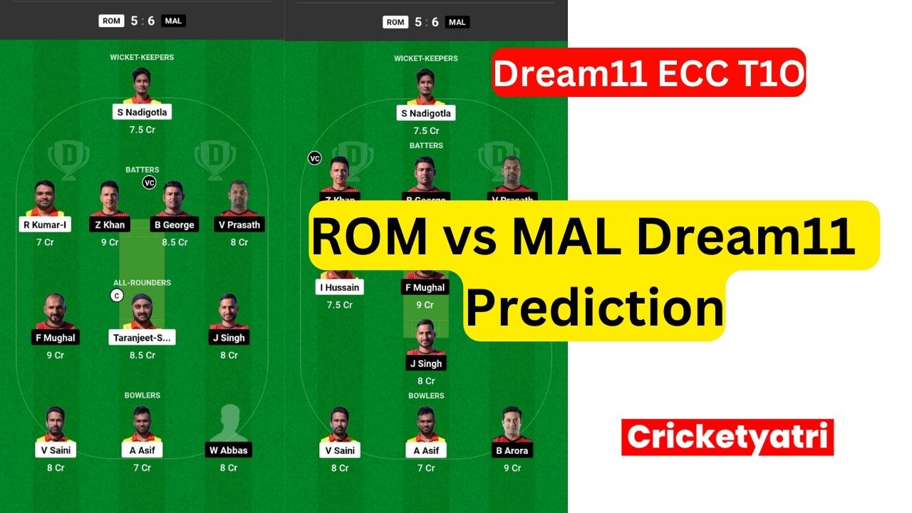 ROM vs MAL Dream11