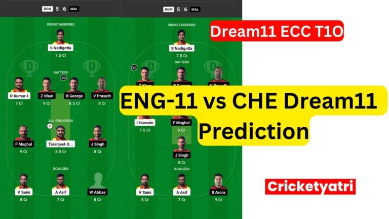 ENG-11 vs CHE Dream11