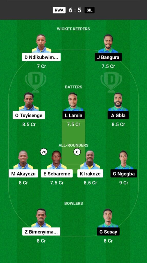 RWA vs SIL Dream11