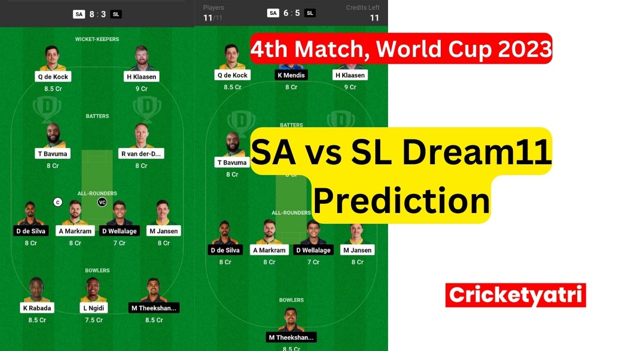 SA vs SL Dream11