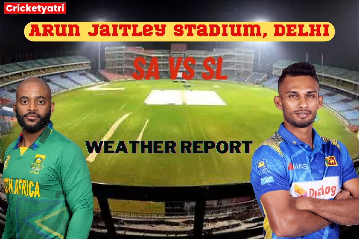 SA vs SL Weather Report