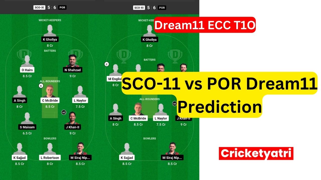 SCO-11 vs POR Dream11