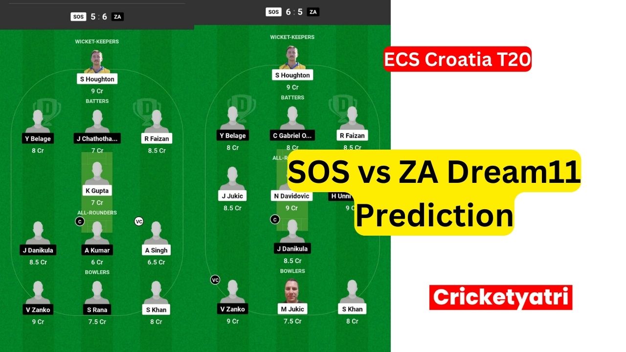 SOS vs ZA Dream11