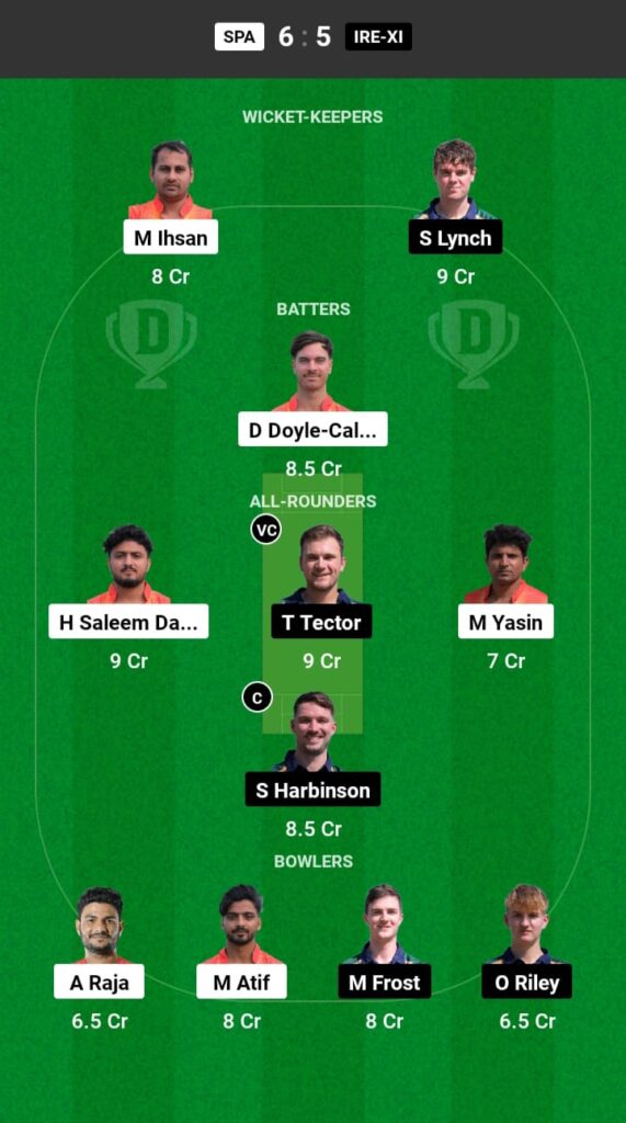 SPA vs IRE-11 Dream11