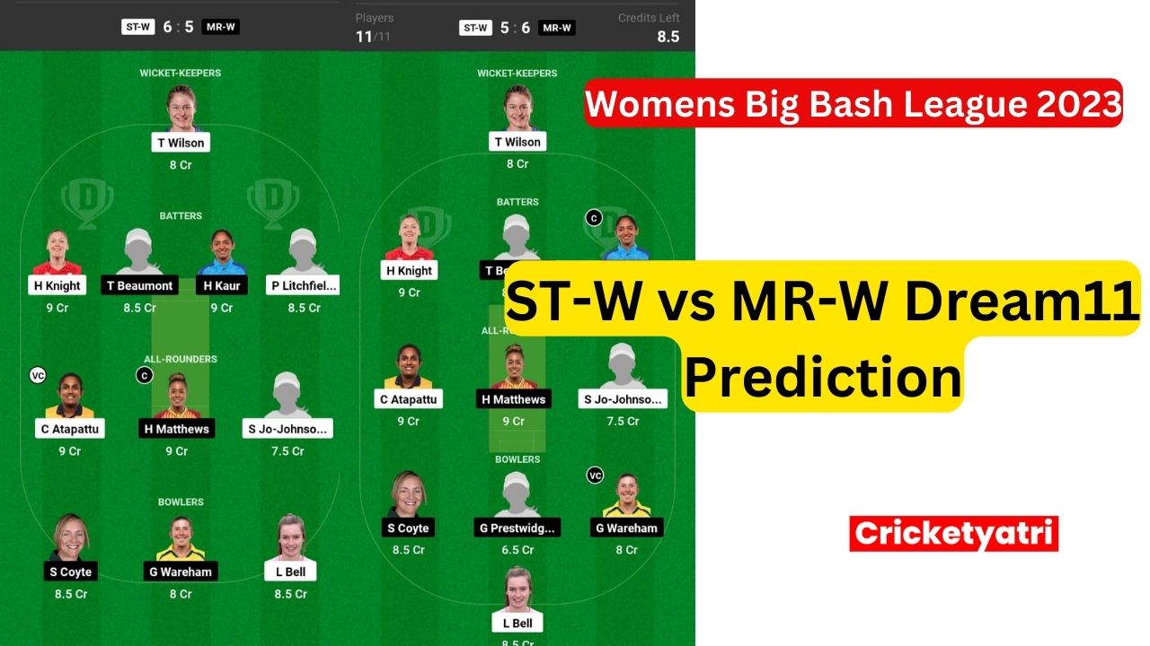 ST-W vs MR-W Dream11