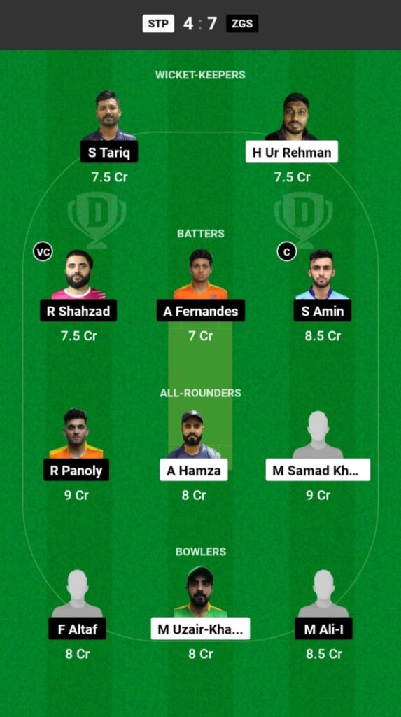 STP vs ZGS Dream11