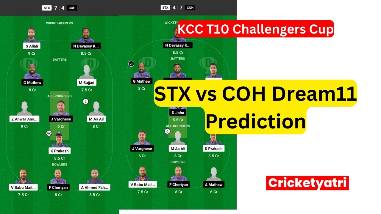 STX vs COH Dream11