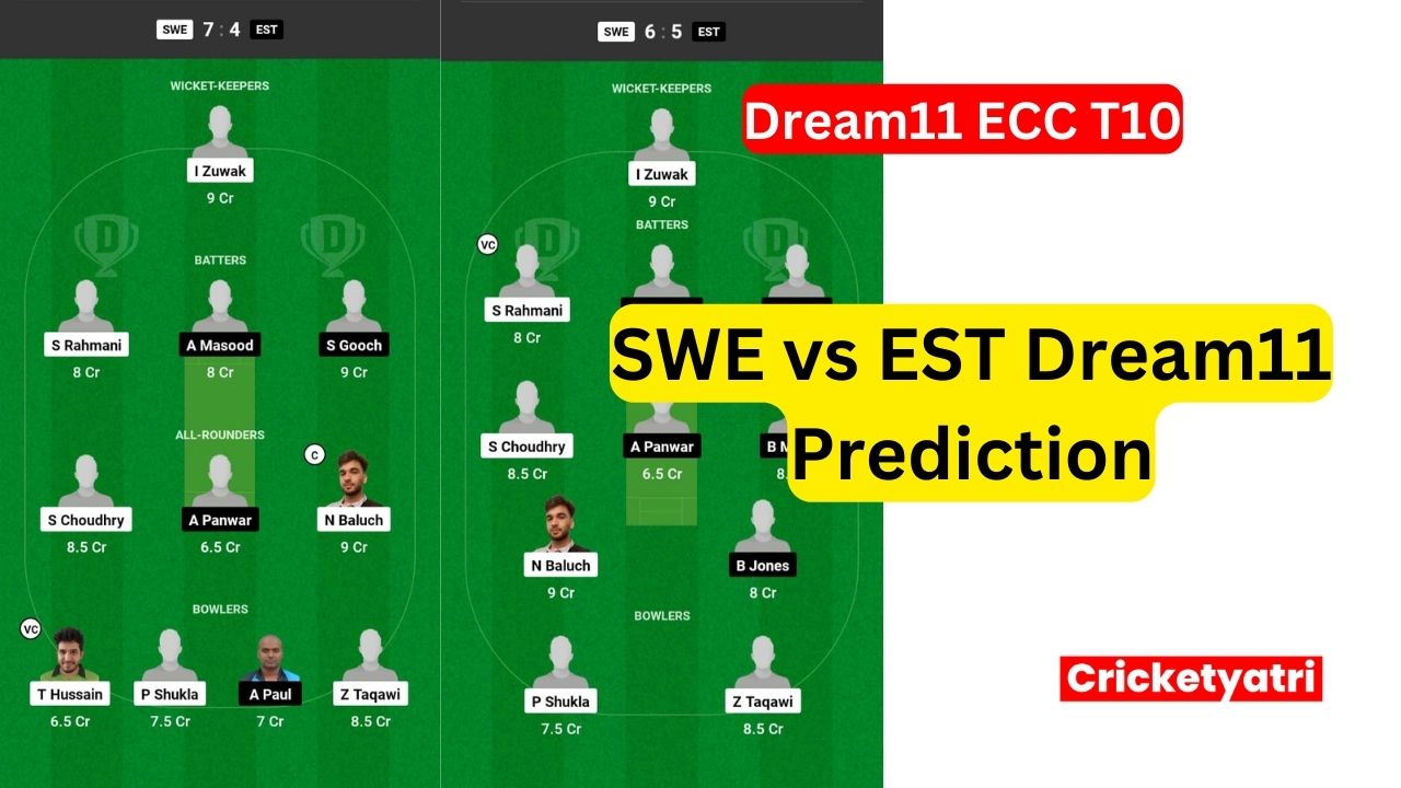 SWE vs EST Dream11