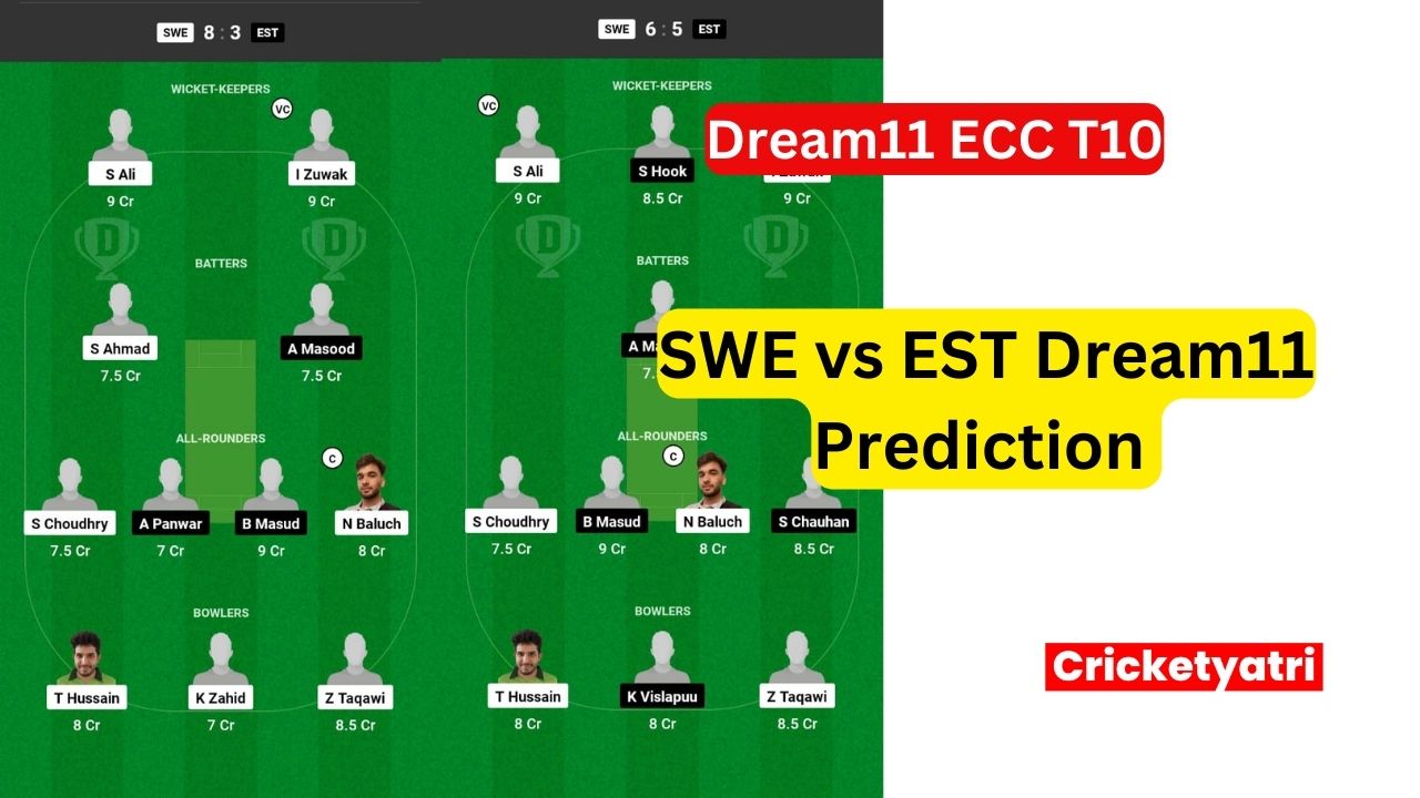 SWE vs EST Dream11