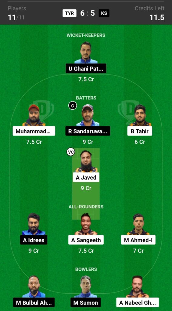 TYR vs KS Dream11