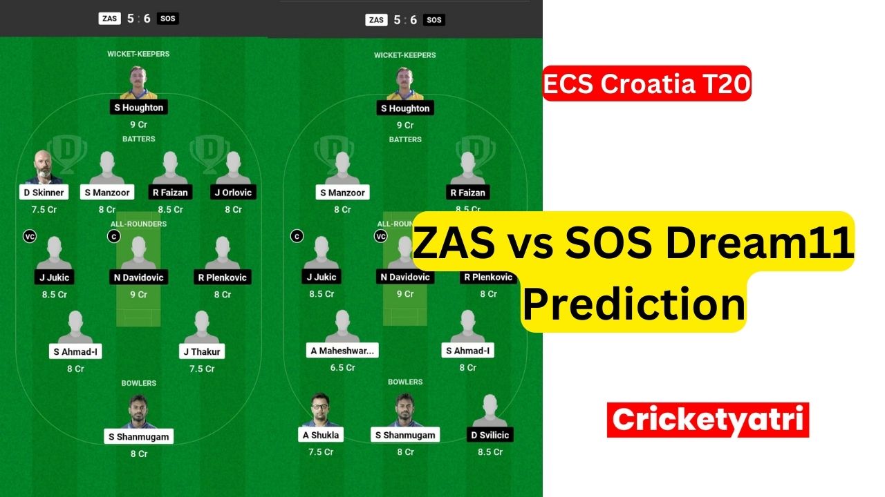 ZAS vs SOS Dream11