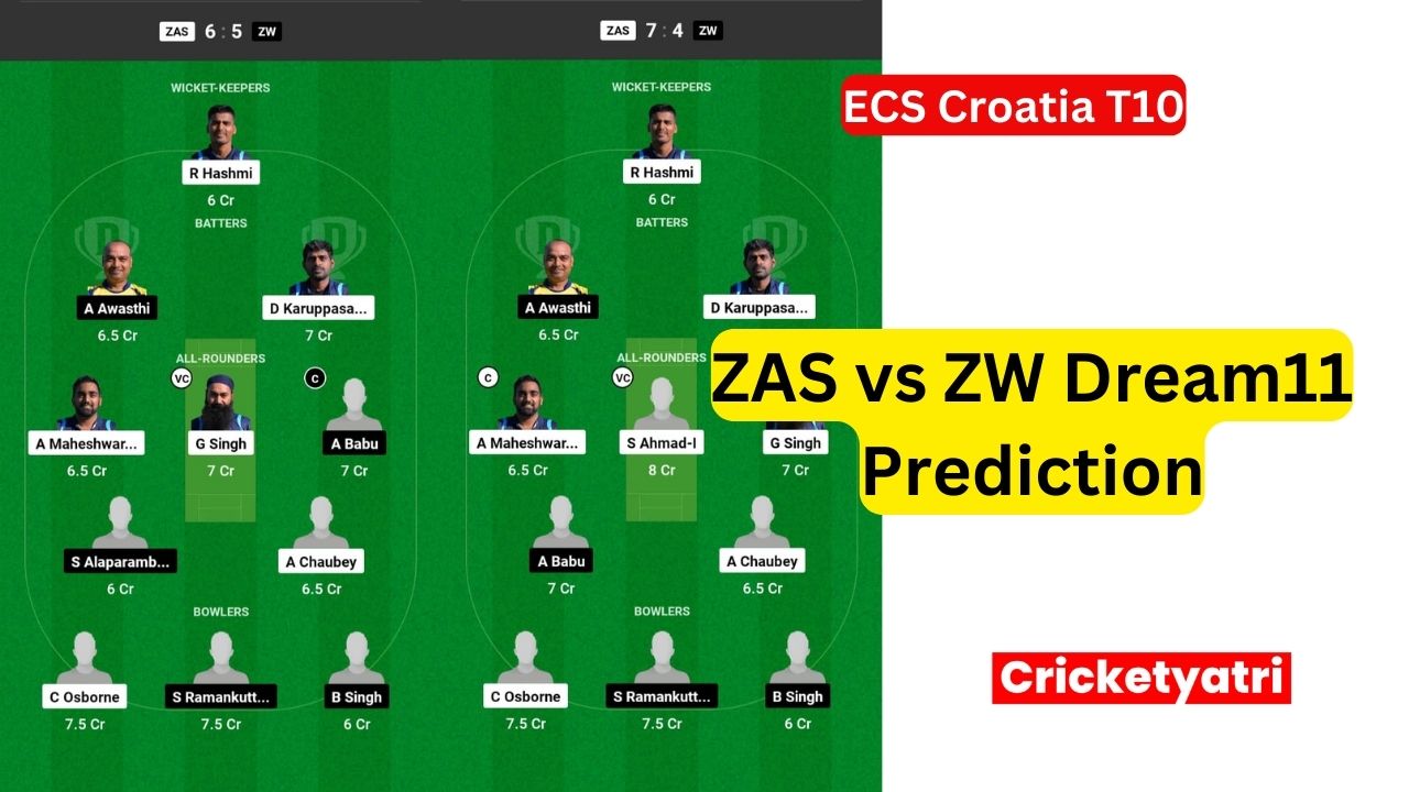 ZAS vs ZW Dream11