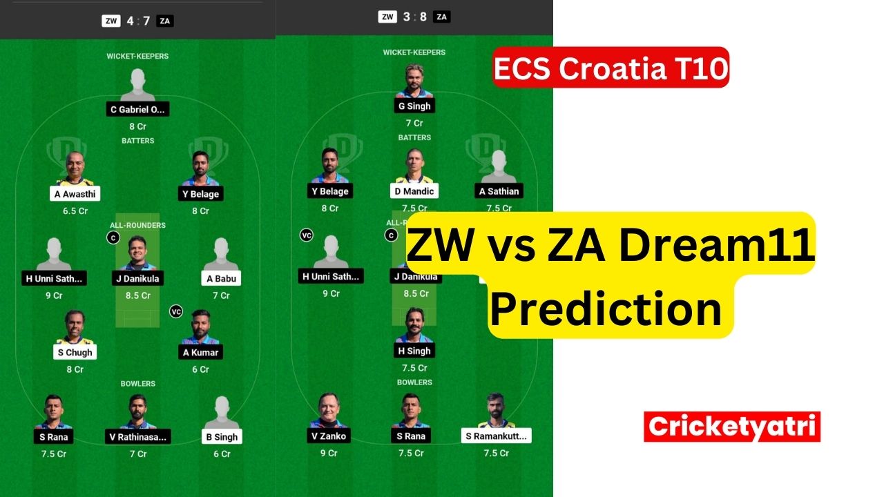 ZW vs ZA Dream11