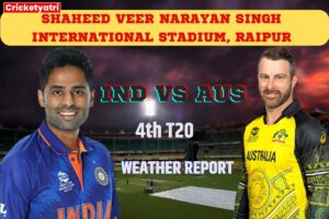 IND vs AUS 4th T20 Weather Report