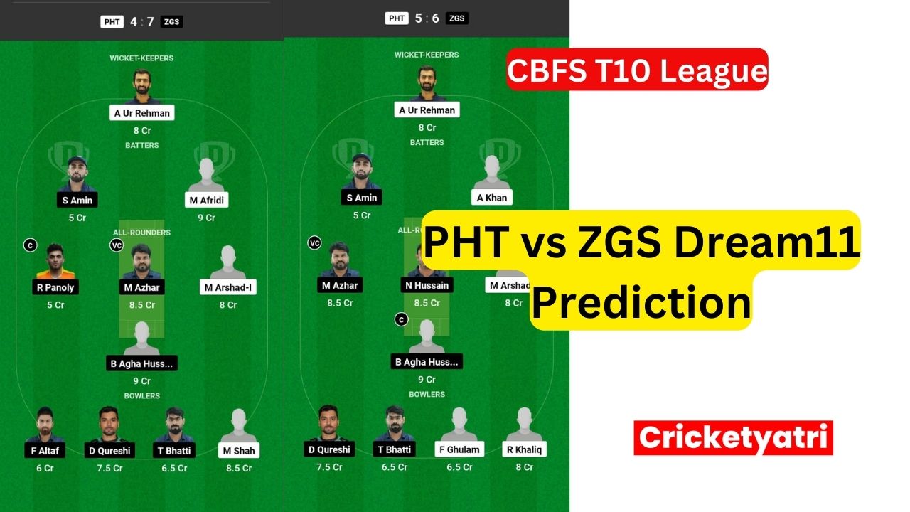 PHT vs ZGS Dream11