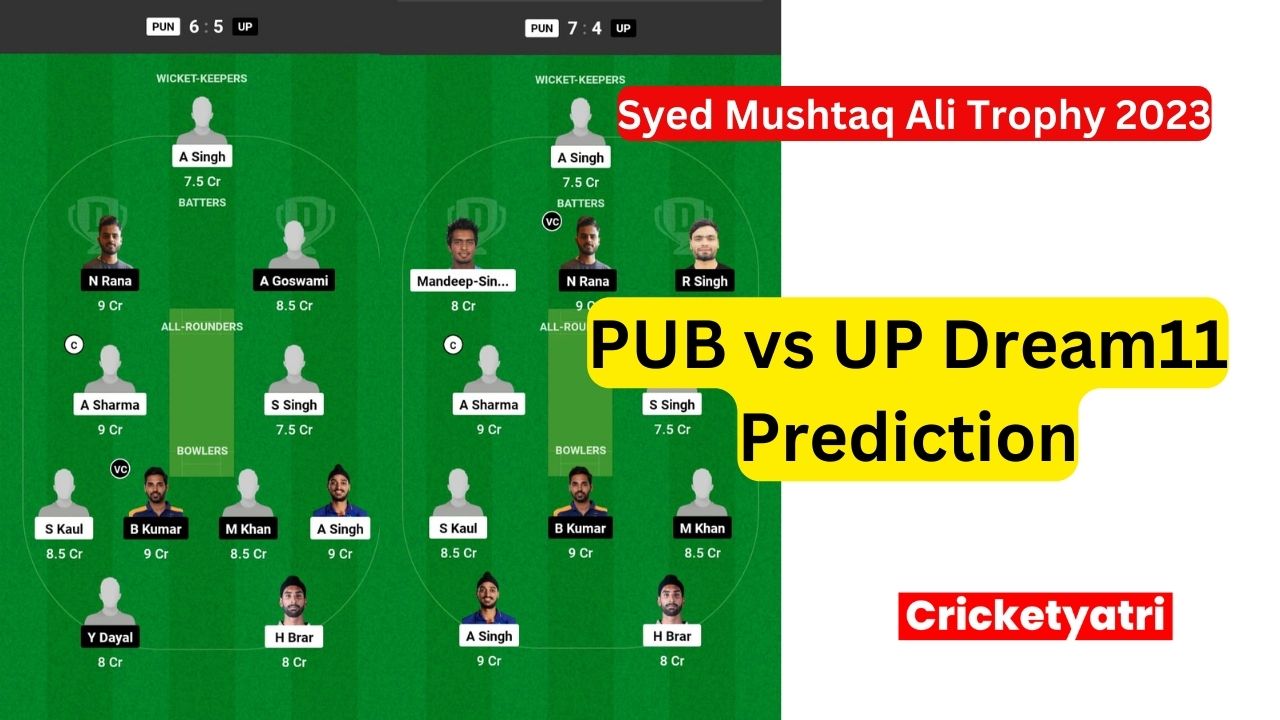 PUB vs UP Dream11