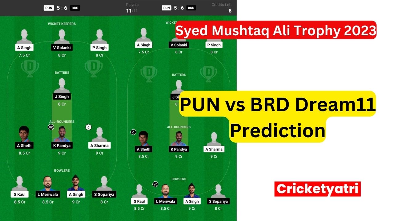 PUN vs BRD Dream11