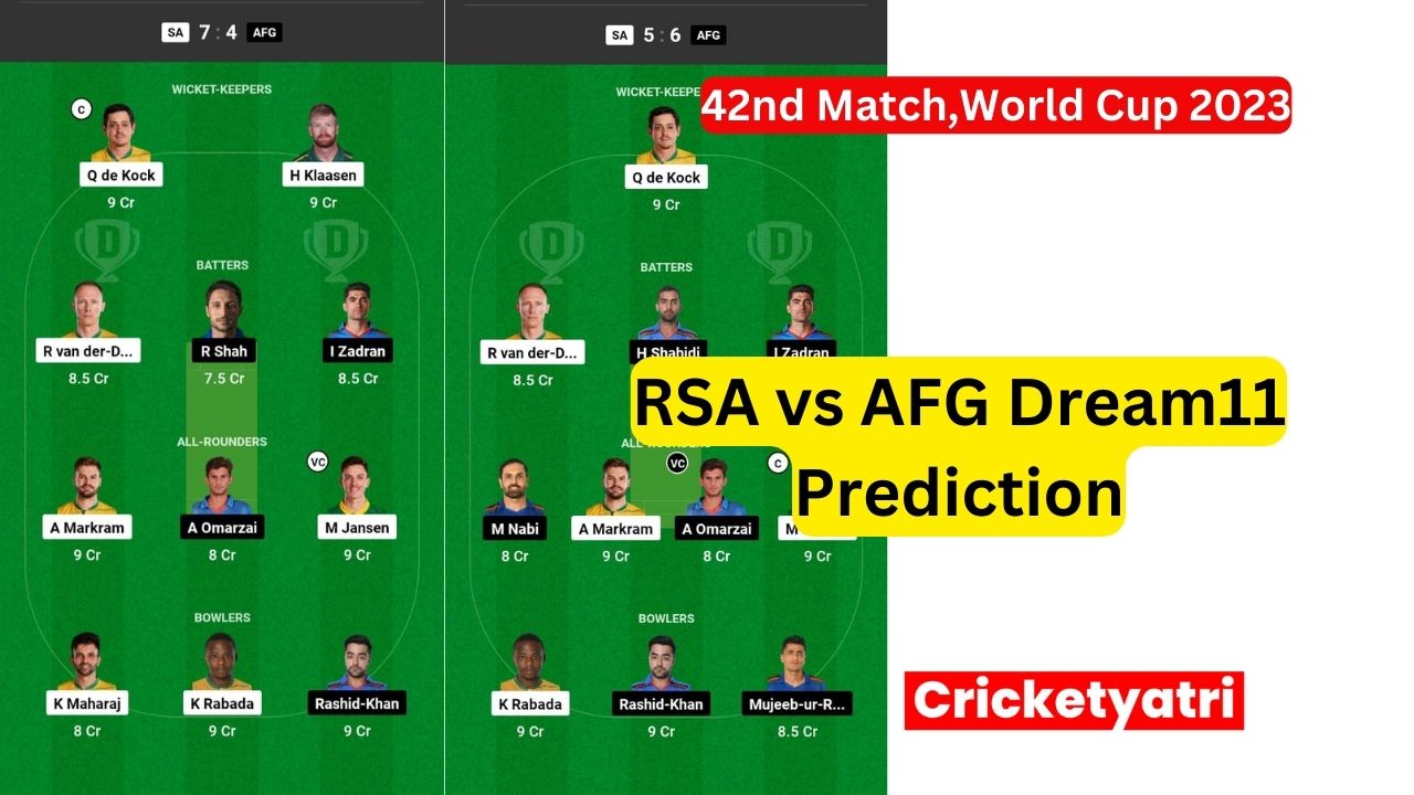 RSA vs AFG Dream11 Prediction