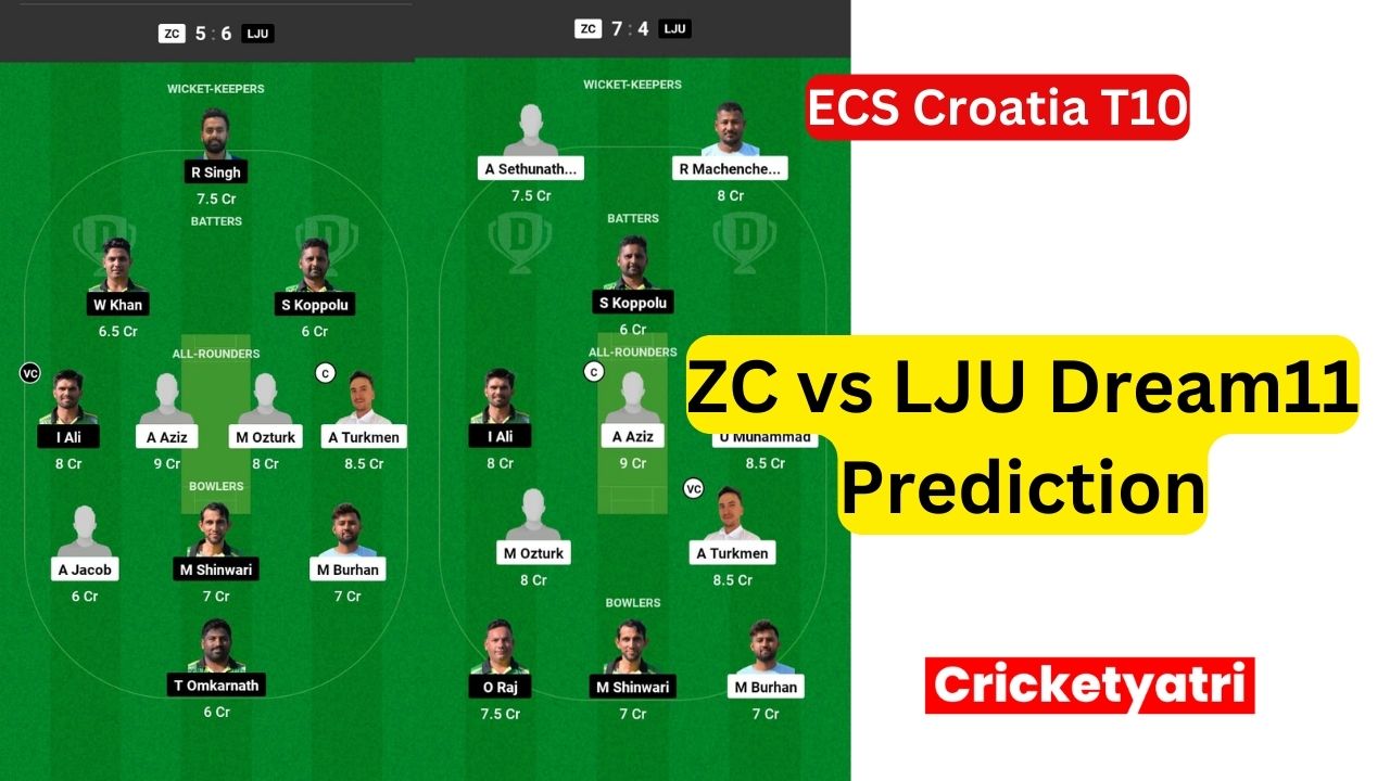 ZC vs LJU Dream11