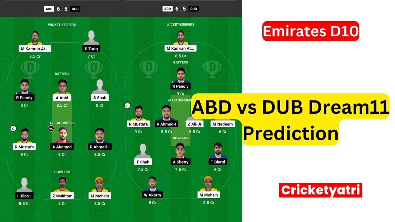 ABD vs DUB Dream11