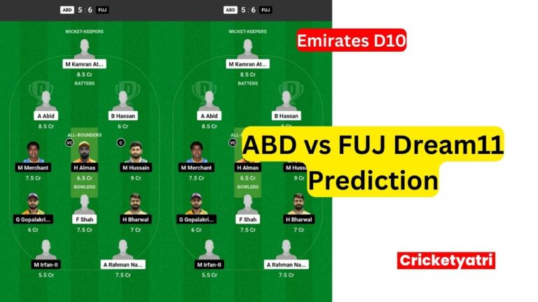 ABD vs FUJ Dream11