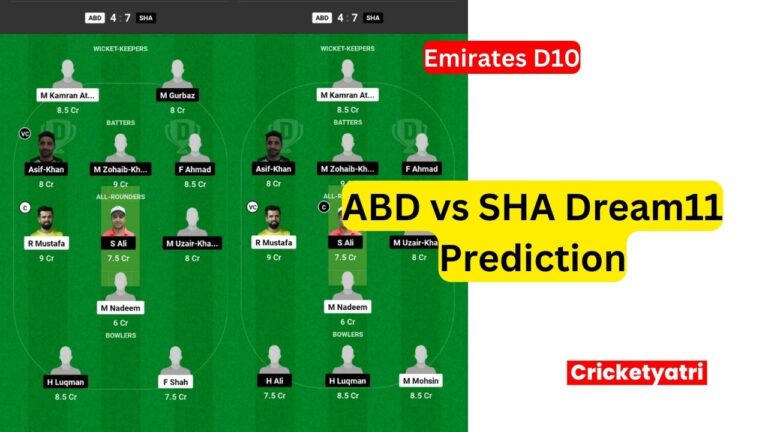 ABD vs SHA Dream11