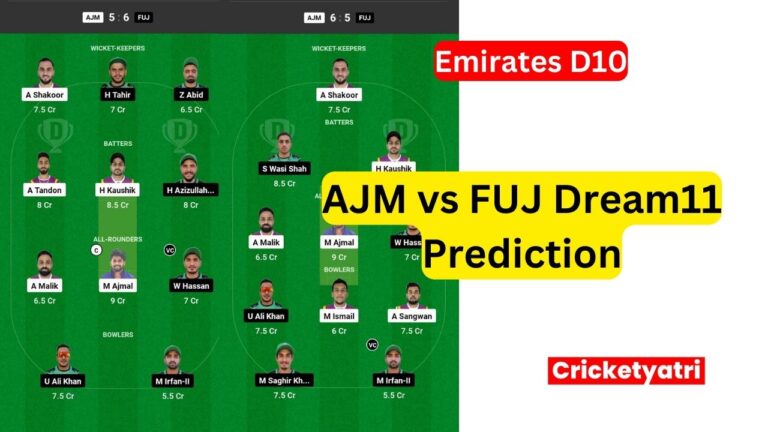 AJM vs FUJ Dream11