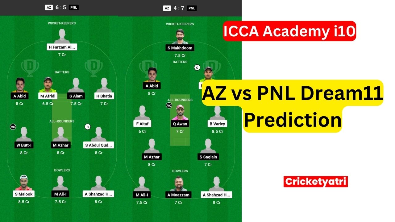 AZ vs PNL Dream11