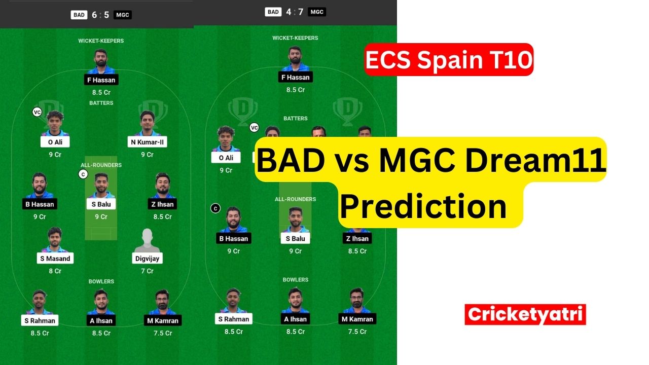 BAD vs MGC Dream11